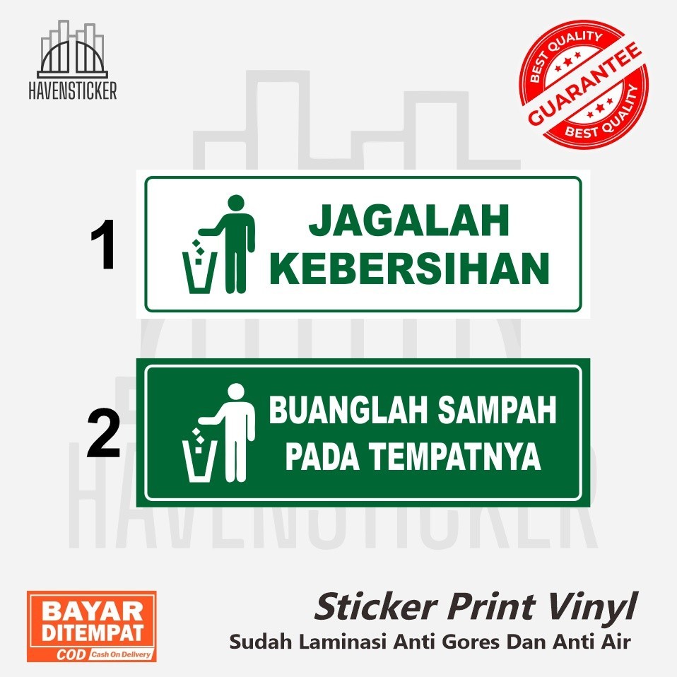 

STIKER VINYL PRINT JAGALAH KEBERSIHAN /BUANG SAMPAH