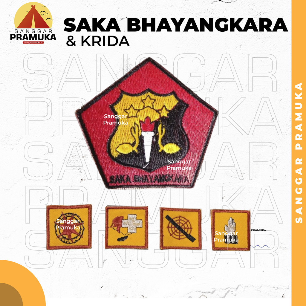 Badge Saka Bhayangkara & Krida Bhayangkara