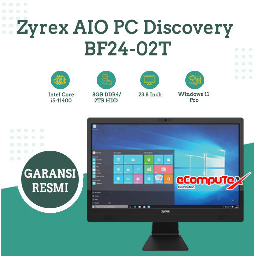 ZYREX AIO PC DISCOVERY BF24-02T - i5-11400 8GB 2TB - TKDN RESMI