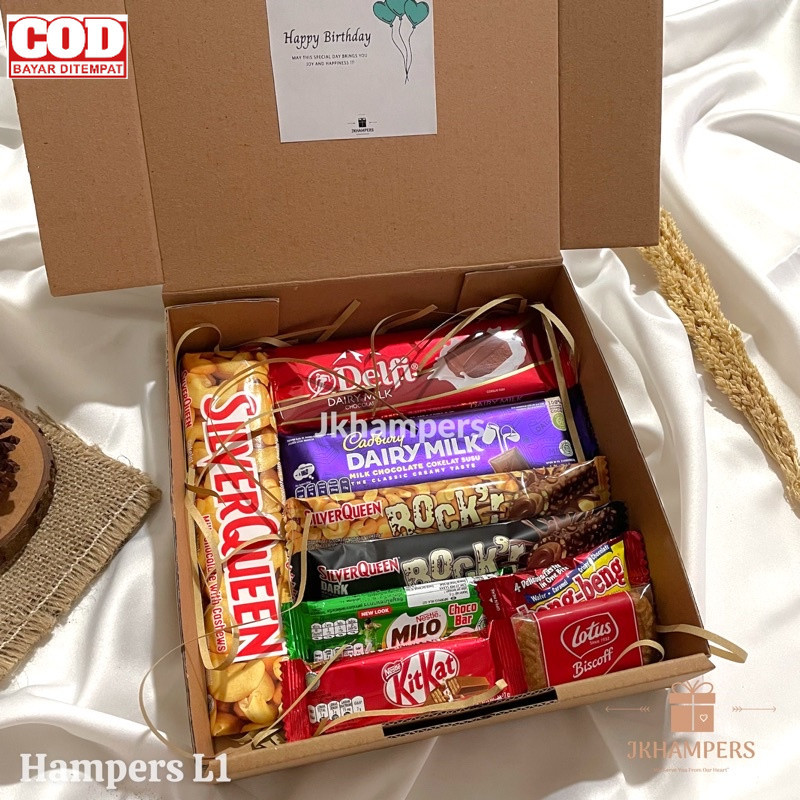 

Hampers Cokelat Kado Ready Stock Hampers Valentine Cokelat Simpel Kado Ulang Tahun Cowok Cewek Gift Box Valentine Jkhampers