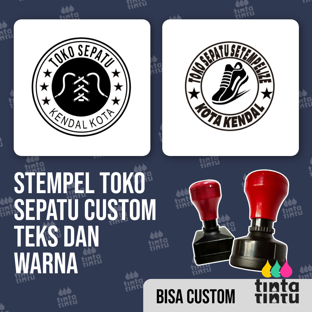 

Stempel Toko Sepatu Custom Teks dan Warna