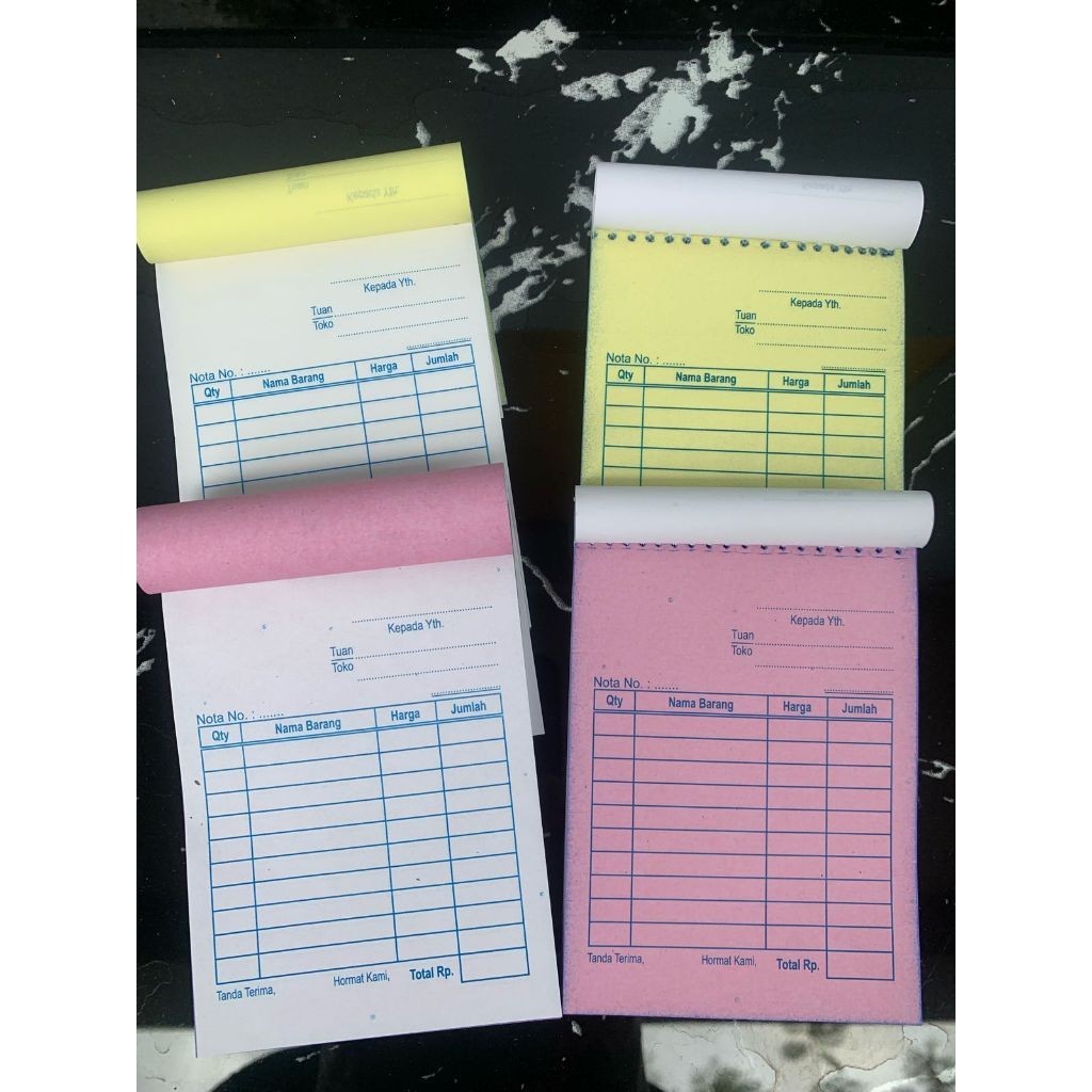 

[READY] NOTA KONTAN MINI, NOTA 2 PLY, UKURAN 1/8 FOLIO
