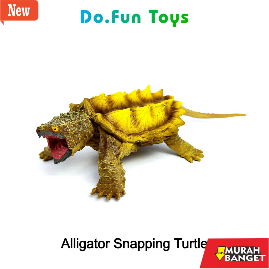 Mainan action figure yg lagi trending- Animal Figurine | ALLIGATOR SNAPPING TURTLE / Mainan Miniatur