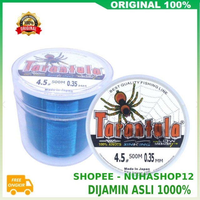 Tarantula String Senar Sitara String Senar Pancing Tarantula Super Kuat 500meter 100% ORIGINAL