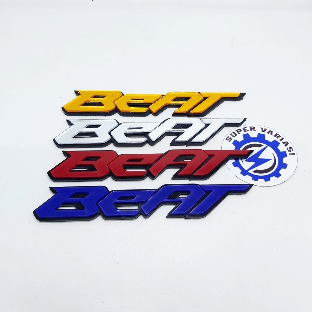 LOGO BEAT 3D EMBLEM BEAT 3D STIKER TIMBUL BEAT BAHAN AKRILIK