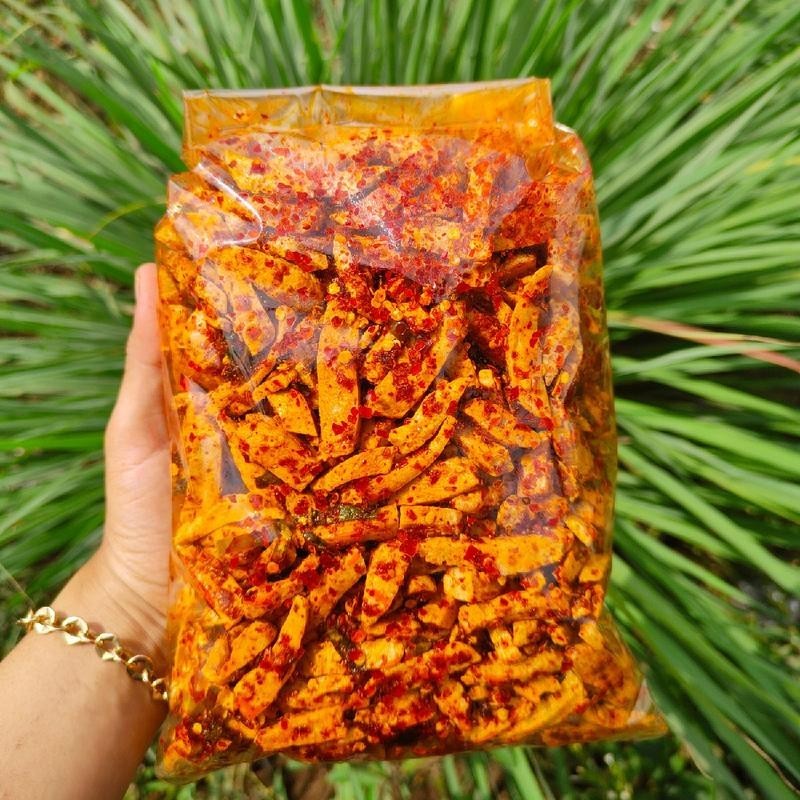 

Basreng pedas daun jeruk kemasan 500gram Cemilan Instan Makanan