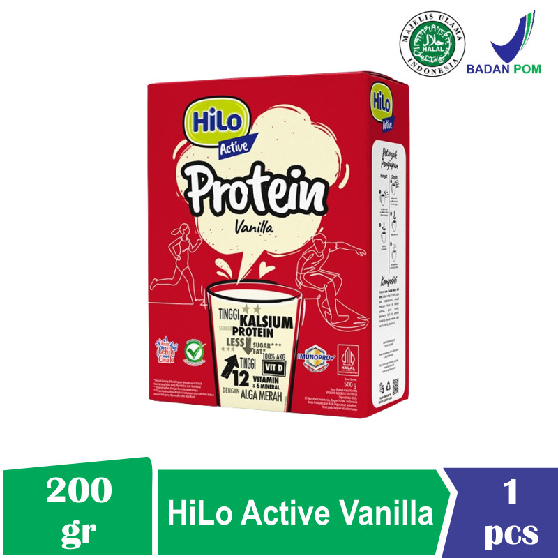 

HiLo Active Vanilla 200gr - Susu Tinggi Kalsium Rendah Lemak