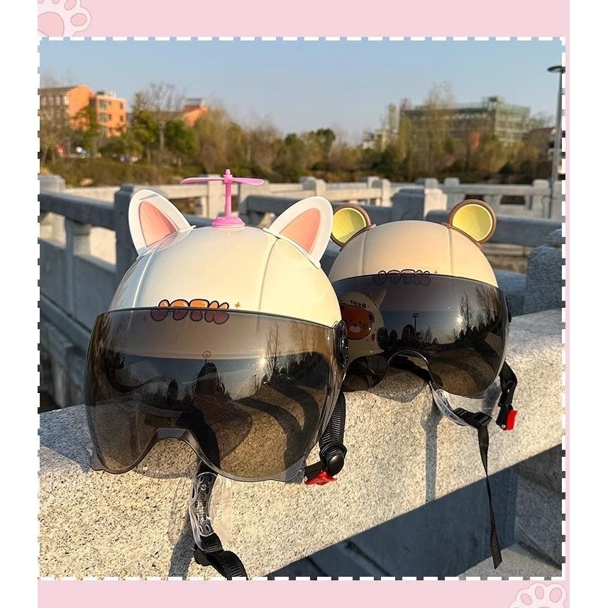 Hiasan Telinga Kucing Mobil Listrik Telinga Kucing Aksesoris Telinga Kucing Helm Motor