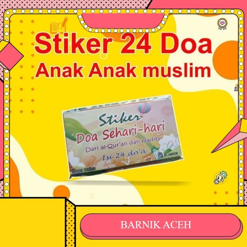 

(BA)Stiker Doa Lengkap 24 Stiker Mainan Anak Edukasi Anak