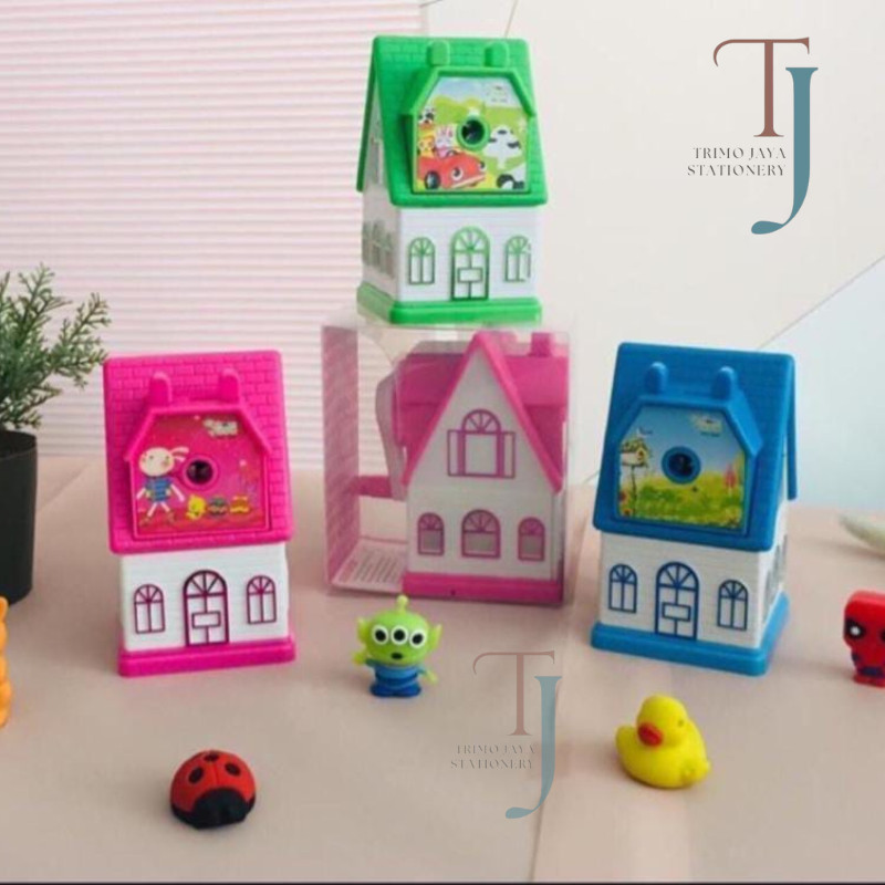 

Rautan Pensil Putar Karakter RUMAH / Rautan Meja House