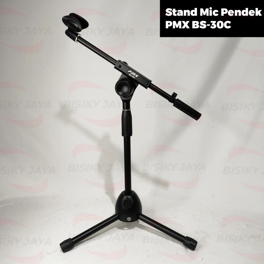 STAND MICROPHONE PMX BS 30C Stand Mic Pendek Full Besi PMX BS-30C