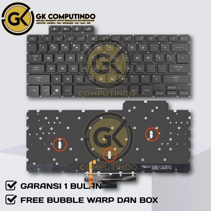 Keyboard Asus ROG Zephyrus G15 GA503 GA503Q GA503QC GA503QE GA503QM