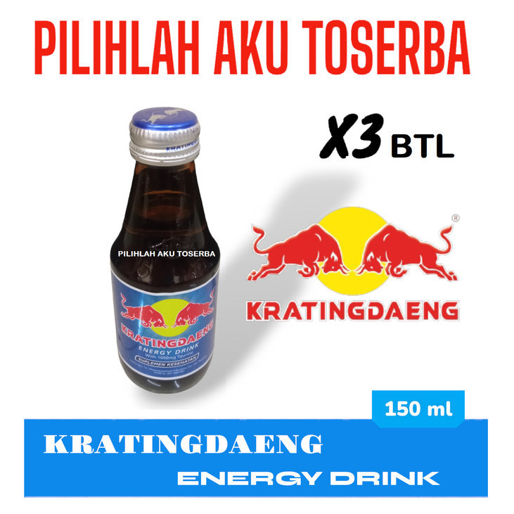 

KRATINGDAENG Energy Drink 150 ml - ( HARGA 3 botol )