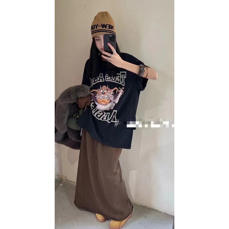 (HELLOCLOTHING) ATASAN BELLACITA 1035 ATASAN GAMBAR TEXAS A&M IMPORT BANGKOK