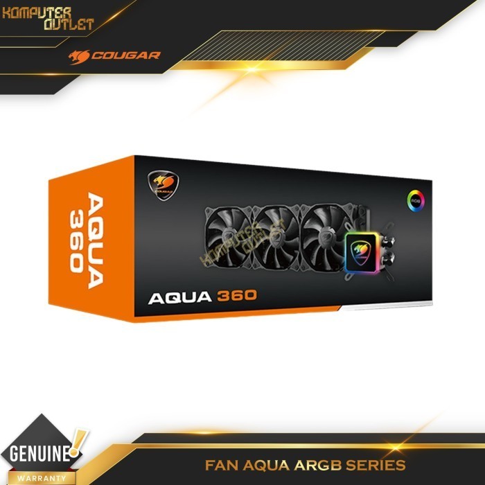 COUGAR AIO COOLER LIQUID FAN - AQUA ARGB 360
