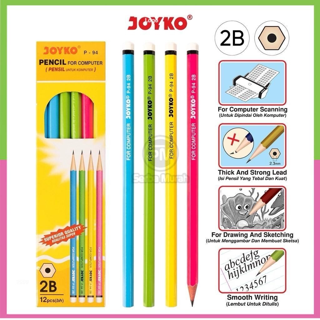 

Pencil Pensil Joyko P-94 2B 1 BOX 12 PCS