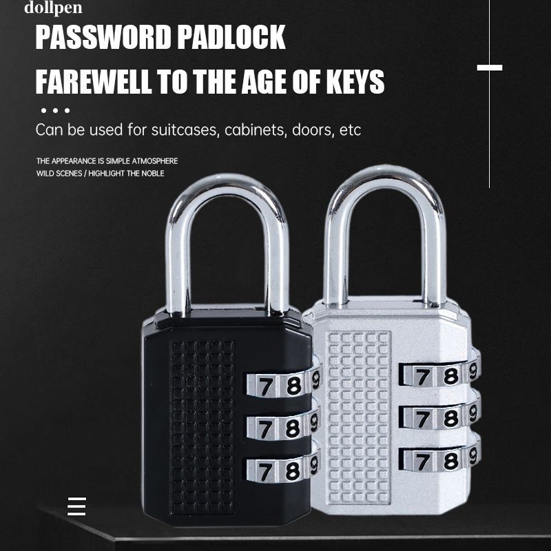 Gembok Nomor Premium / Gembok Angka Multifungsi / Gembok Pin Gembok Tas Koper Gembok Kode / GEMBOK K