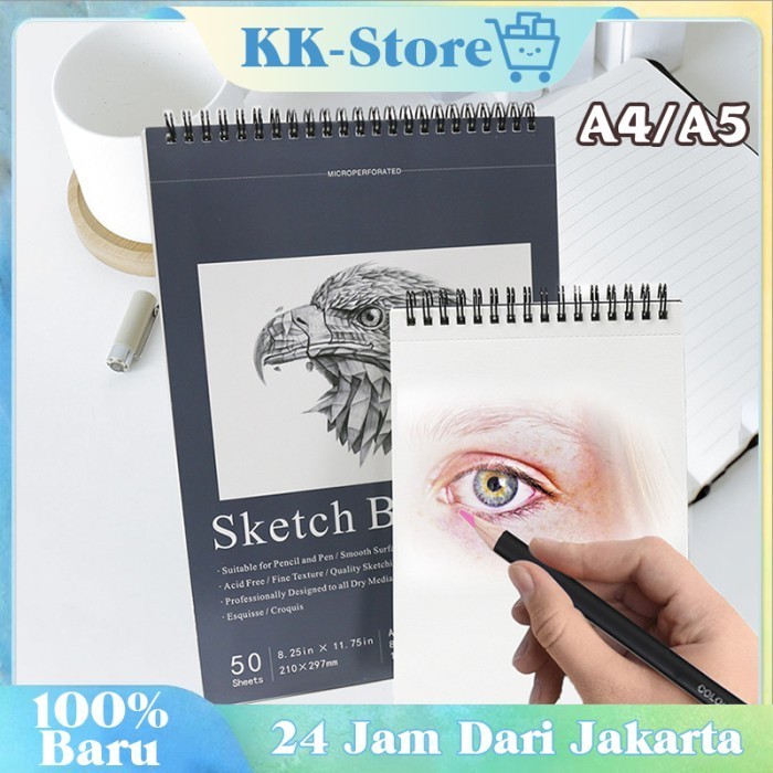 

✨LARIS✨ -Potret Elang Sketchbook / Buku Gambar Sketchbook A4 A5 - A4