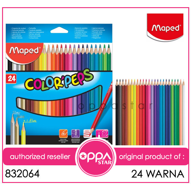 

✨LARIS✨ -Pensil Warna Set Maped Color peps 24 83206401 - Pencil Color Set