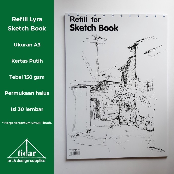 

✨LARIS✨ -PROMO Refill Sketchbook A3 - Refil Buku Gambar - Sketch / Drawing Book