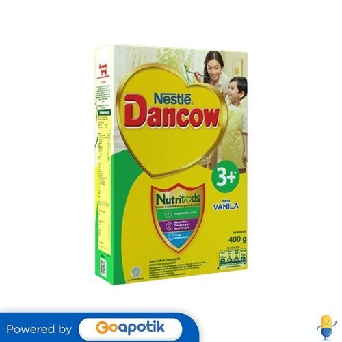 

Dancow 3+ Nutritods Usia 3-5 Tahun Rasa Vanilla 400 Gram Box