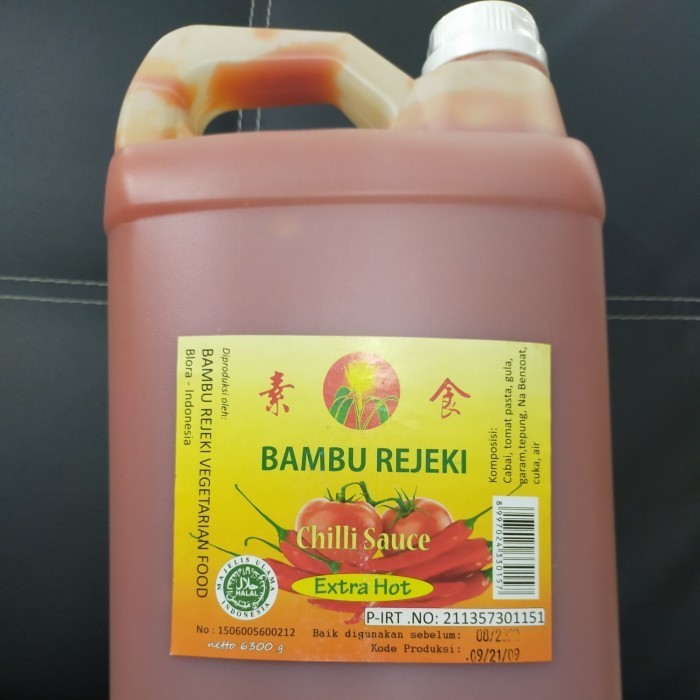 

SAMBEL BAMBU REJEKI - EXTRA HOT - VEGETARIAN (6,3 KG)