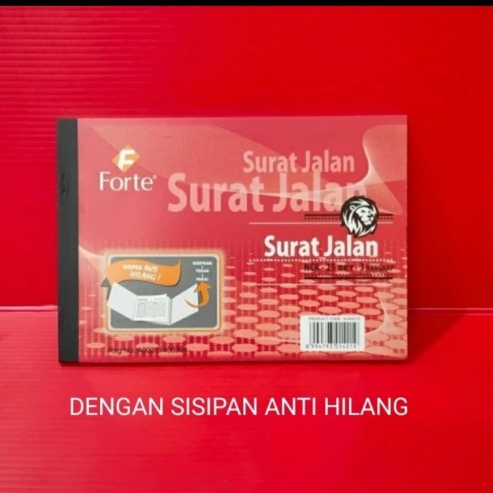 

surat jalan A5 Forte 3 ply / buku surat jalan rangkap 3 NCR