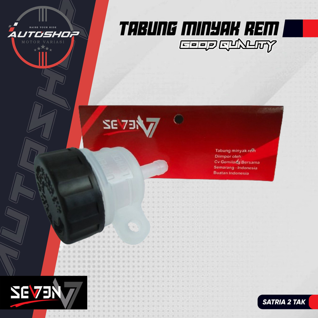 Tempat Minyak Rem Satria 2 Tak Belakang Tabung Bulat Tutup Hitam Motor Satria Hiu