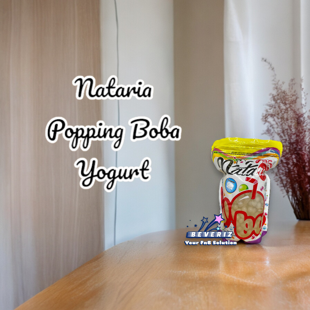 

Nataria Popping Boba Yogurt 500 Gram | Jelly Mutiara | Topping Minuman Kekinian Pecah Dimulut