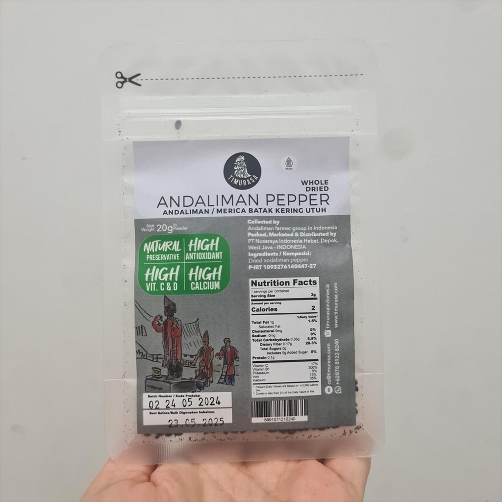 

Timurasa - Merica Batak Kering Andaliman Pepper 20g