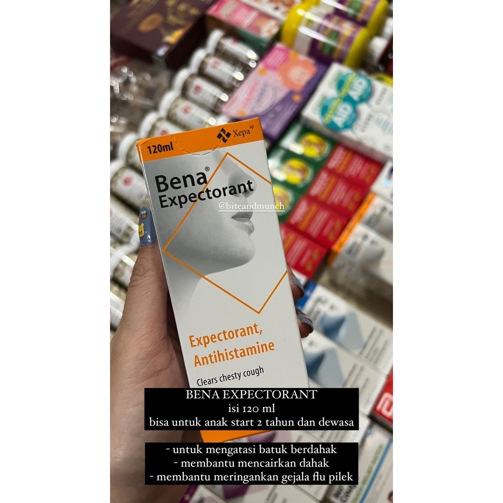 Bena Expectorant - mengatasi batuk berdahak dan pilek anak dewasa
