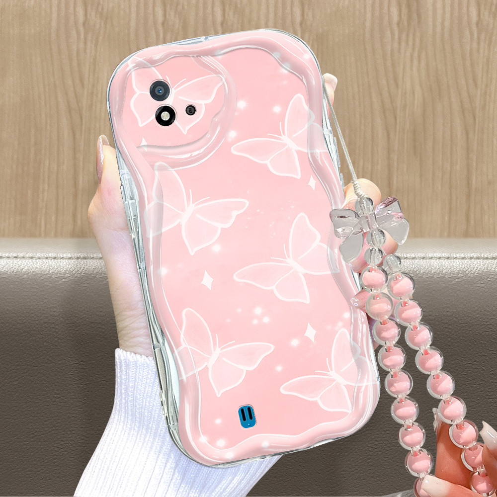 Realme C11 C20 C20A 2021 Untuk Hp Casing Phone Case Softcase Kesing Sofcase Cassing Beautiful Butter