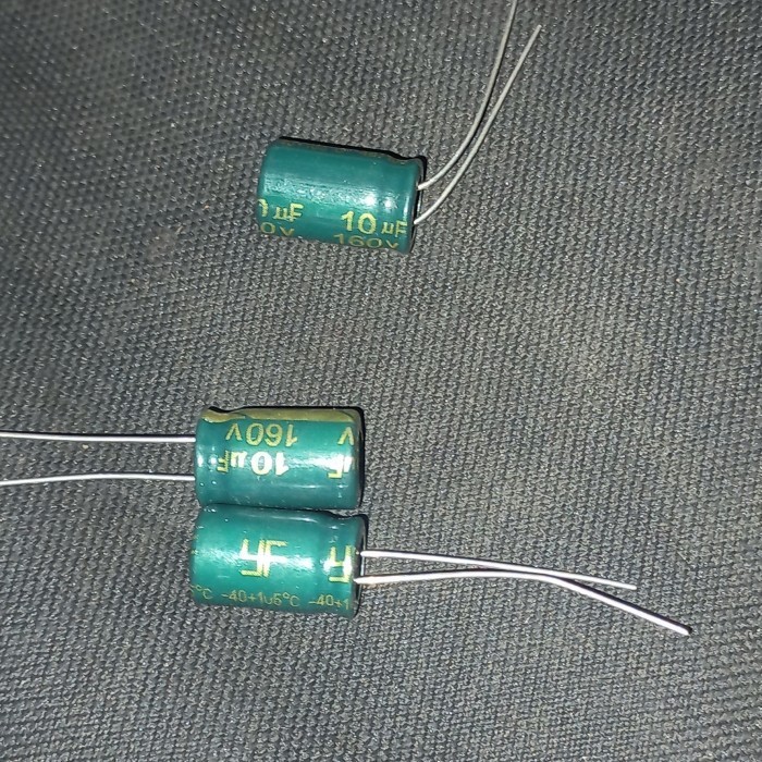 kapasitor 10uf 160v elko elco capasitor 10 uf 160 v capacitor 10/160 F