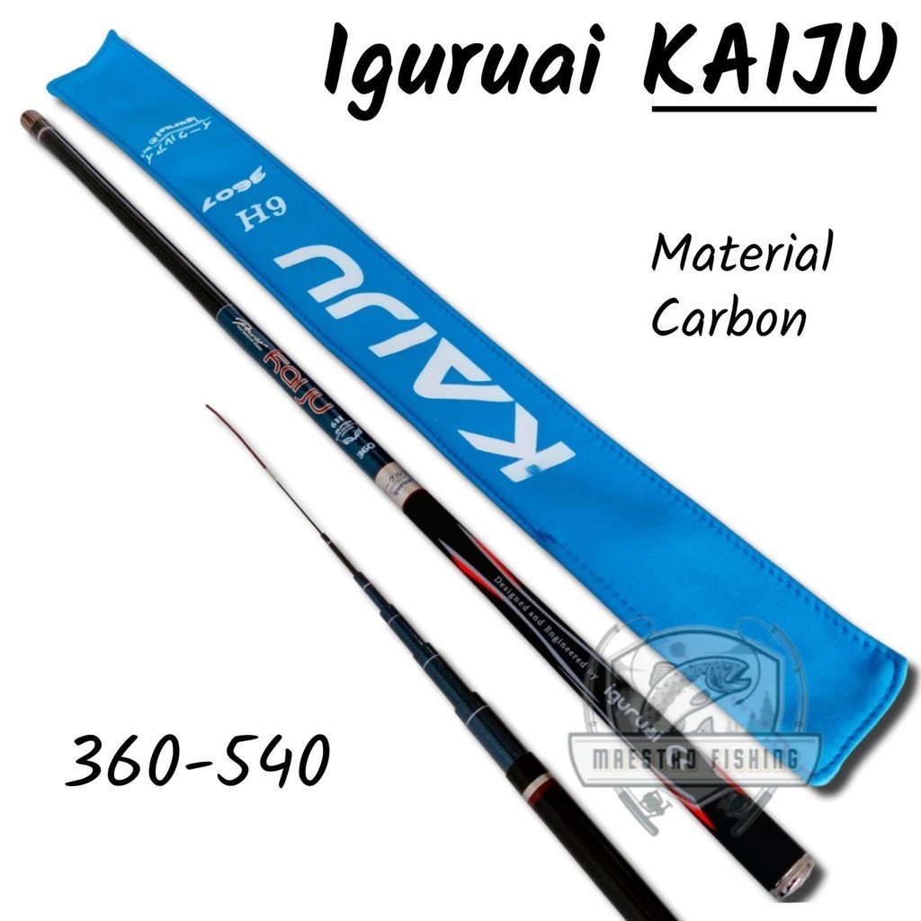 Iguruai Kaiju 360 450 540 Action 6h Joran Tegek Ruas Panjang Bahan Carbon Rod High Sensitive Desigh 
