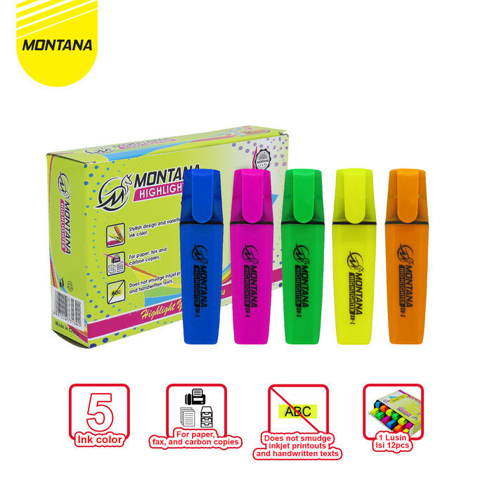

Pendanda Tulisan Highlighter Montana kualitas bagus