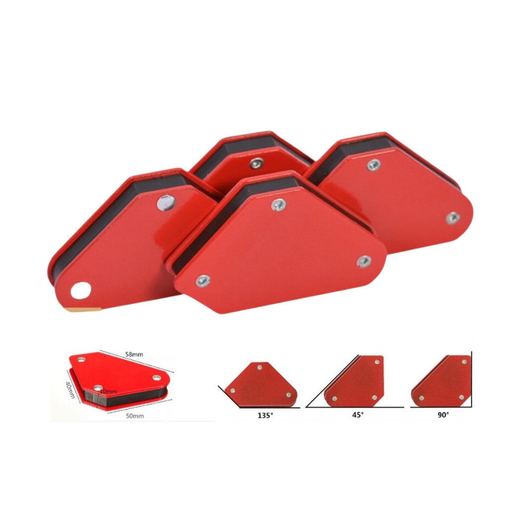 Siku Magnet Besi Las Mini Holder Welding Magnet Wipro Set Isi 4 Pcs Klem Siku Sudut Besi