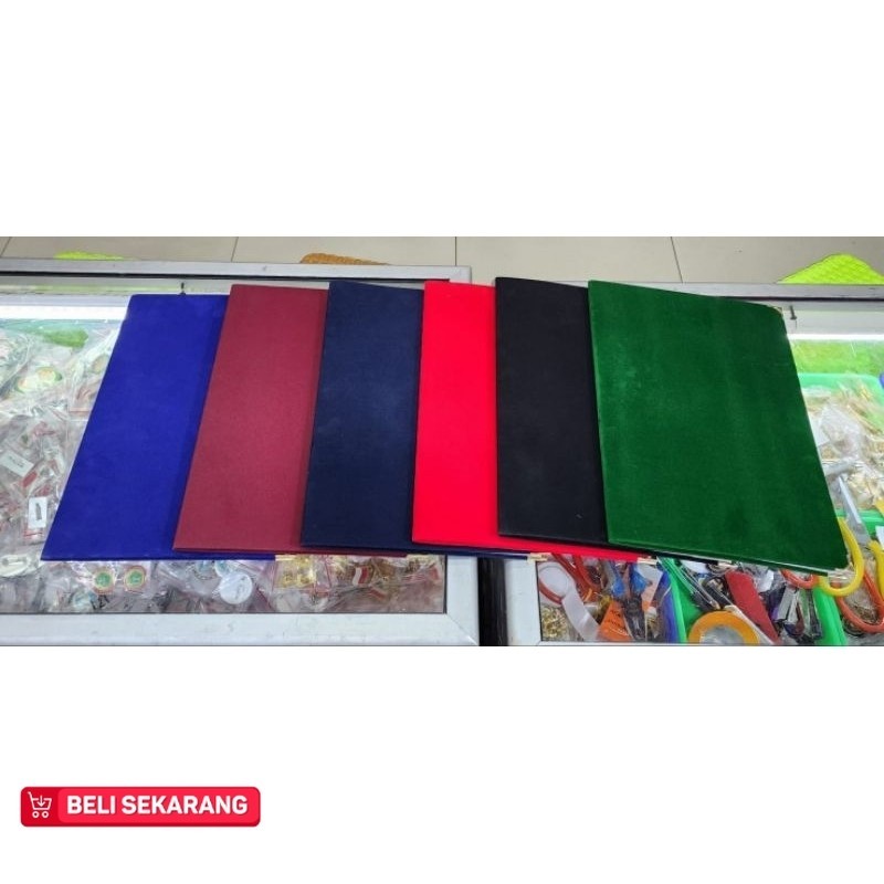 

Ready Stok map beludru f4/ukuran folio