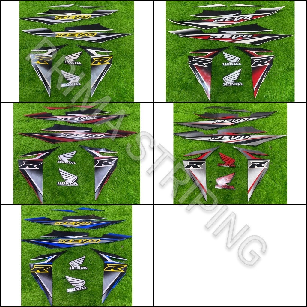 STRIPING STIKER MOTOR REVO 2008 CW