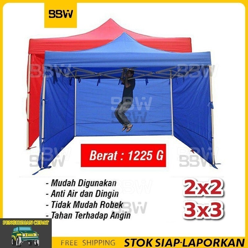 Dinding Tenda Lipat Polos 6 Meter 9 Meter Buat Tenda 2x2 3x3 cafe / kerucut Dinding Samping Tenda Li