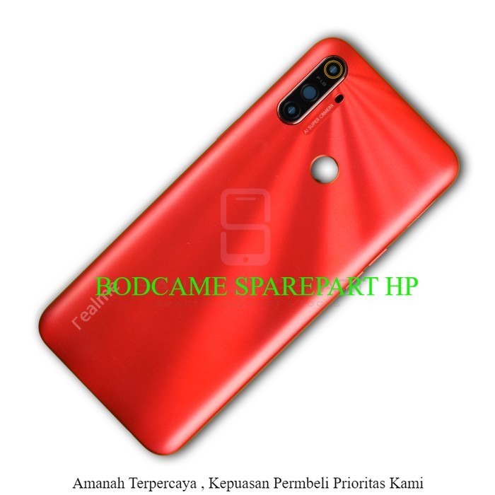 Casing Realme C3 - Backdoor Realme C3 - Tutup Belakang Realme C3 - Merah