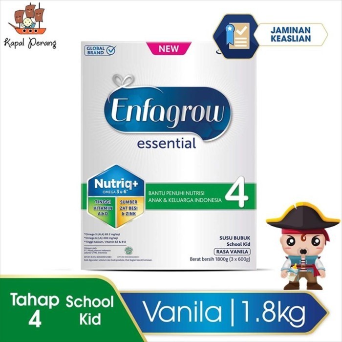 Enfagrow ESSENTIAL 4 Susu Formula 1800 gram Vanila