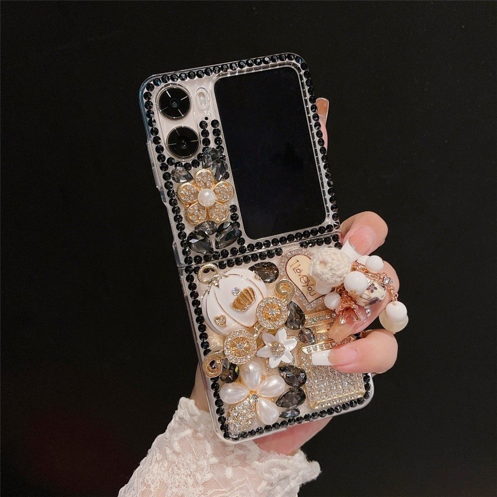 OPPO Cari N3 N2 FLIP Fashion Rhinestone Shockproof Back Cover untuk findn2 3 flip Cari N2 n3 Flip