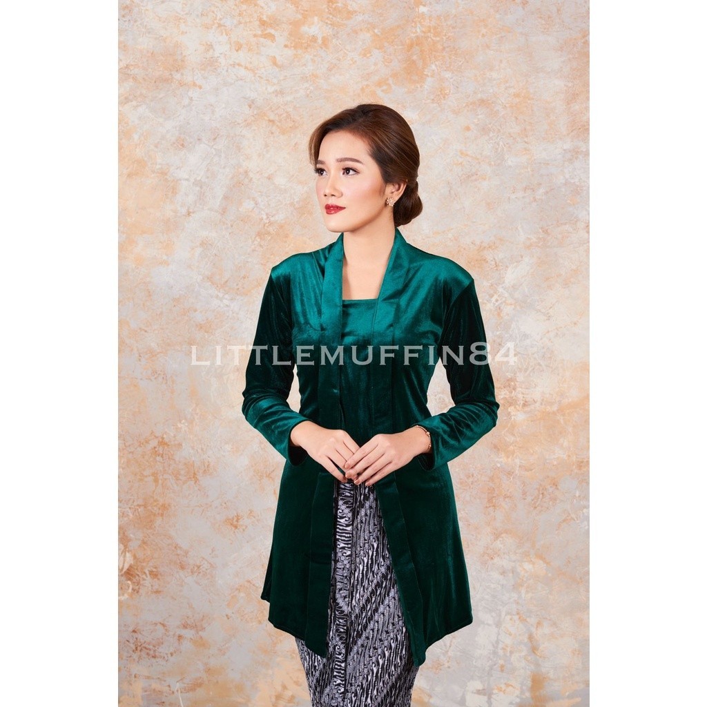 LURIK Kebaya dan Sorjan KEBAYA BLUDRU POLOS KUTUBARU ( TUNIK ) STANDART DAN JUMBO PANJANG Lurik