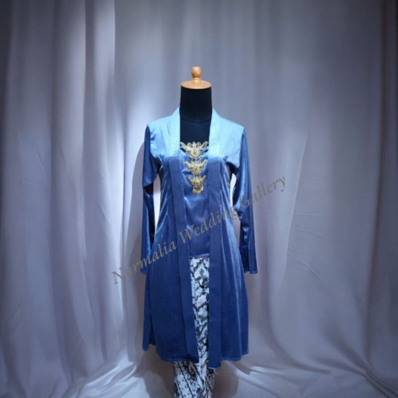 Atasan Kebaya Tunik Bludru Kutu Baru Panjang Selutut Termurah