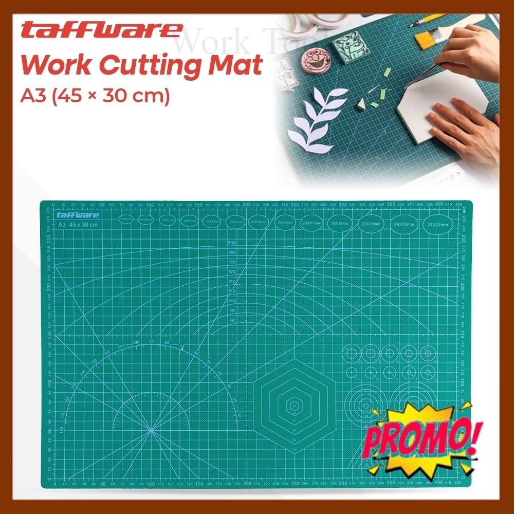 

Alas Potong Work Cutting Mat Pad A3 45 x 30cm - Green