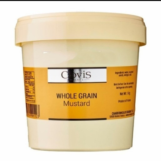 

clovis whole grain mustard 1kg salad dressing