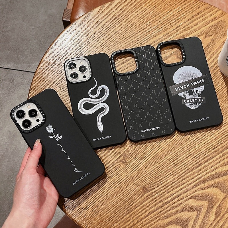▶ Casetify Liquid Silicone Snake Skull Head Phone Case for IPhone 15 15Pro 15ProMax 14 13 12 11 Pro 