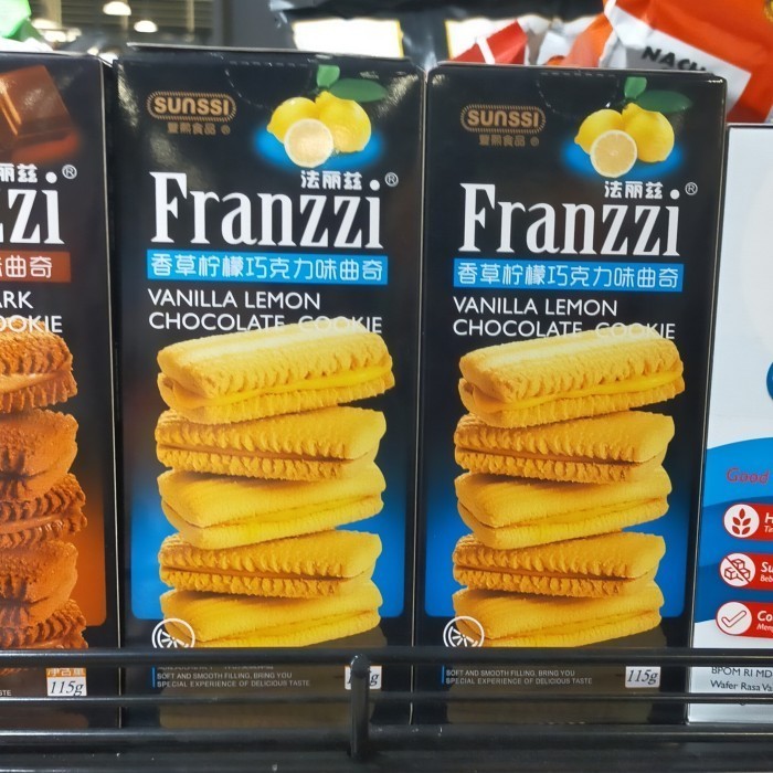 

franzzi vanilla lemon chocolate cookie 115gr Biscuit biskuit