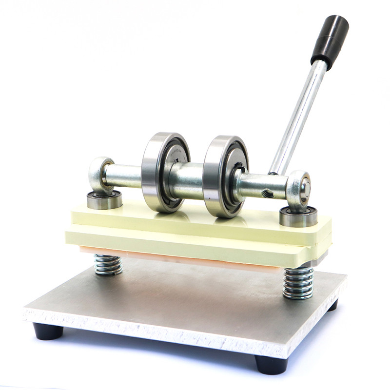 

Double Wheel Hand Leather Cutting Machine Photo Paper PVC/EVA Sheet Cutter DIY Leather Die Cutting Machine Punching Manual Press