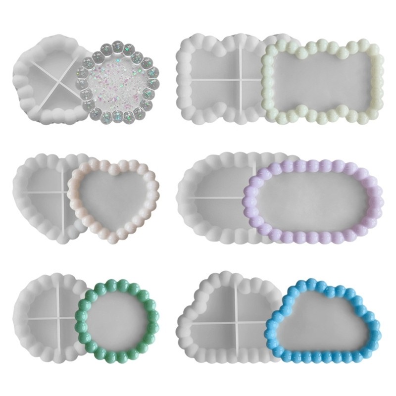 

2023 New Silicone Tray Molds Epoxy Resin Molds Multishaped Silicone Jewelry Dish Molds